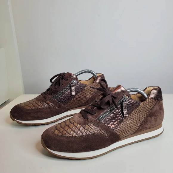 Gabor Nubuck Leather Sneakers Size Women's 10 NEW - Picture 2 of 11